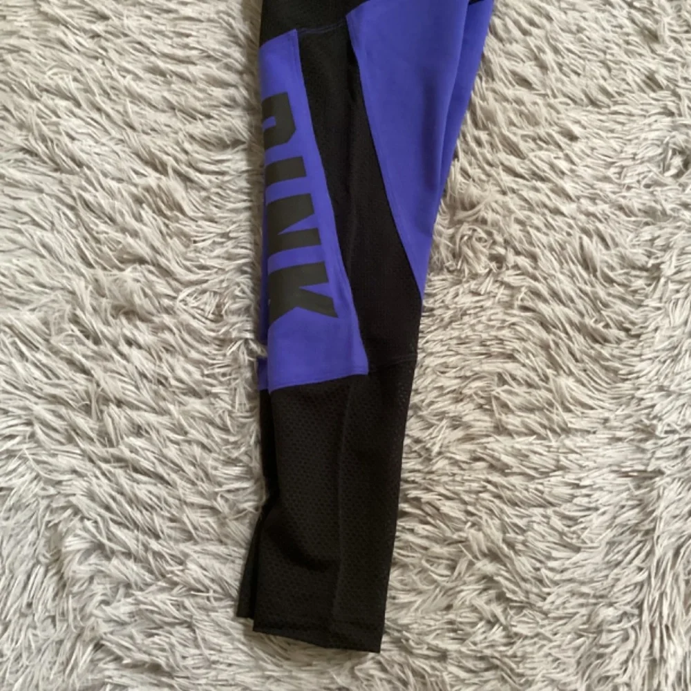 Pink Yoga Purple/Black Flat Legging Size S NWT